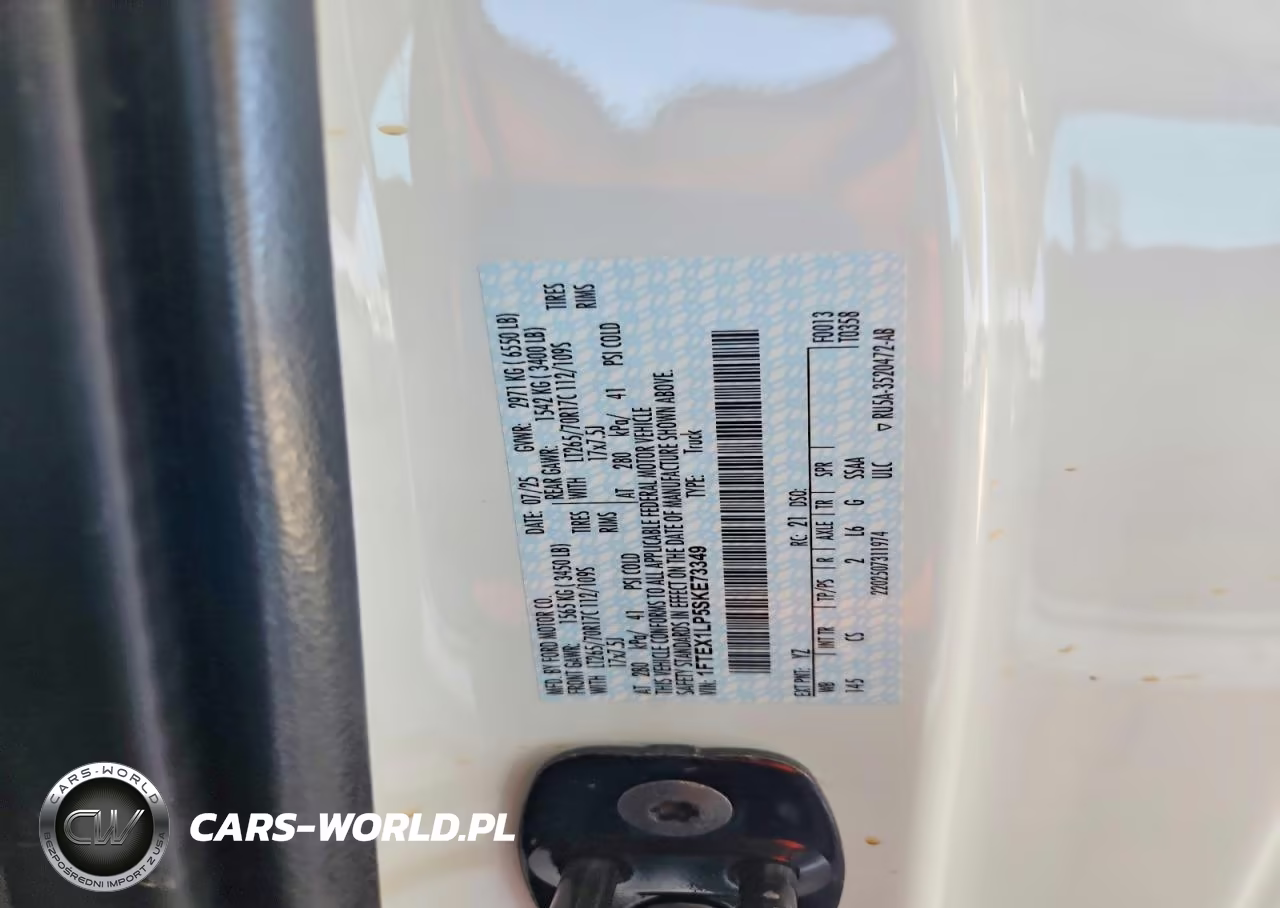 2025 Ford F150 Xl VIN:1FTEX1LP5SKE73349 - 12