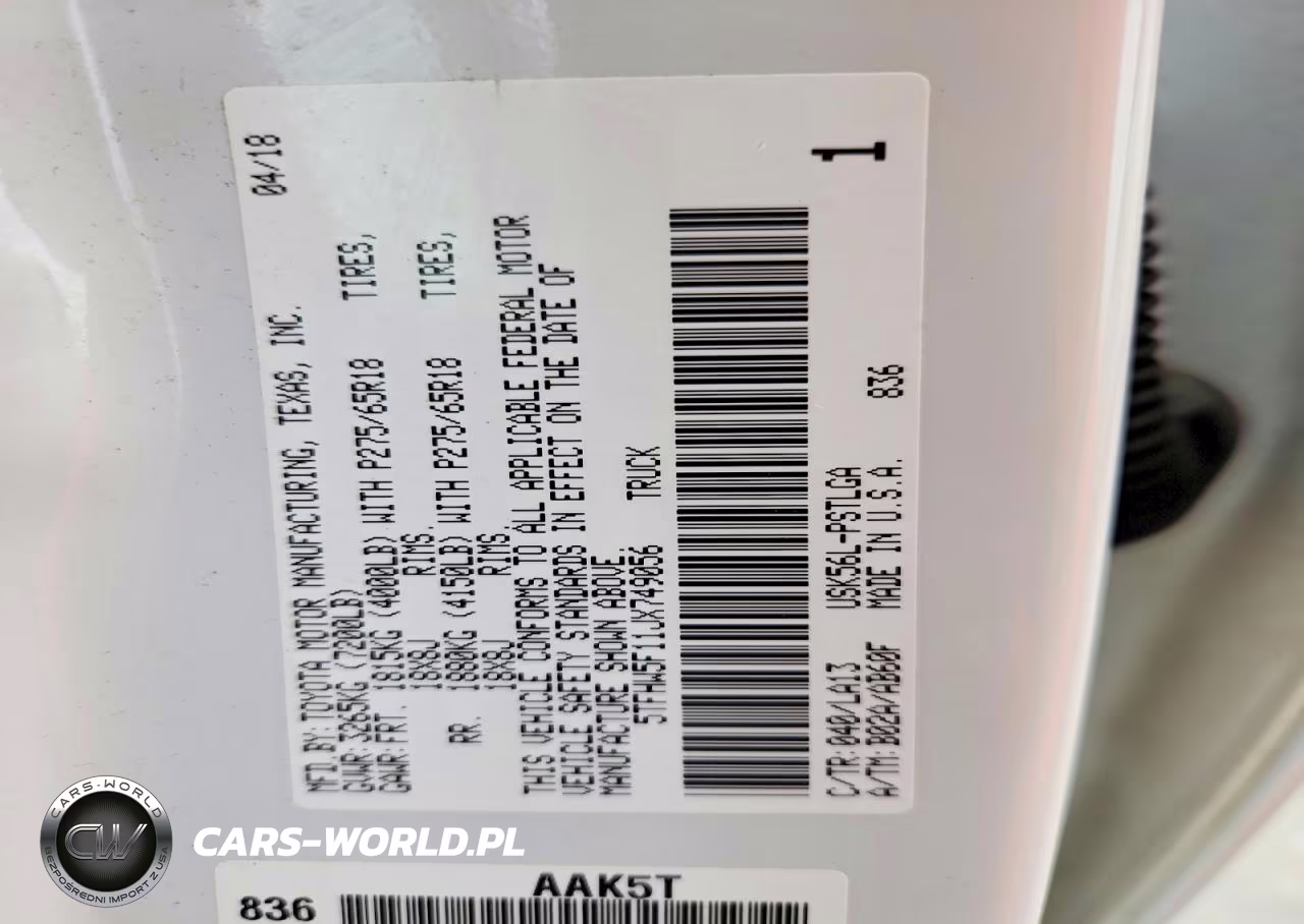 2018 Toyota Tundra Crewmax Limited VIN:5TFHW5F11JX749056 - 12