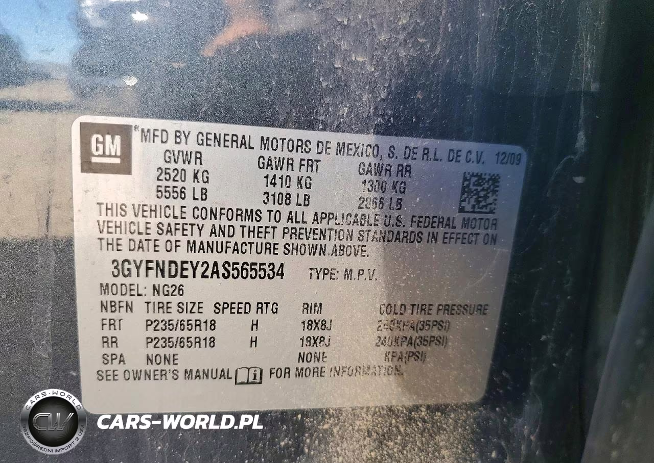 2010 Cadillac Srx Luxury Collection VIN:3GYFNDEY2AS565534 - 13