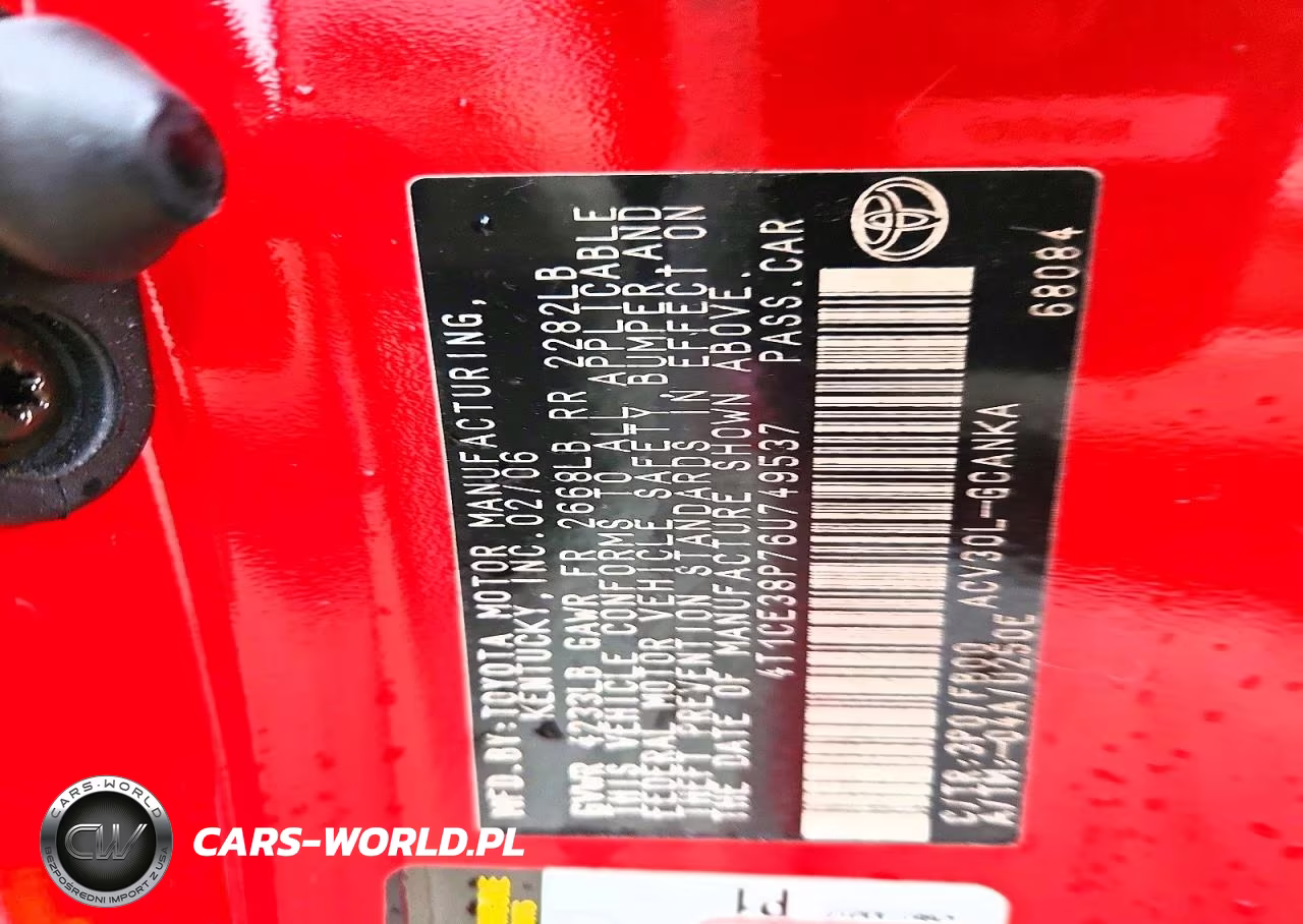 2006 Toyota Camry Solara Se VIN:4T1CE38P76U749537 - 12