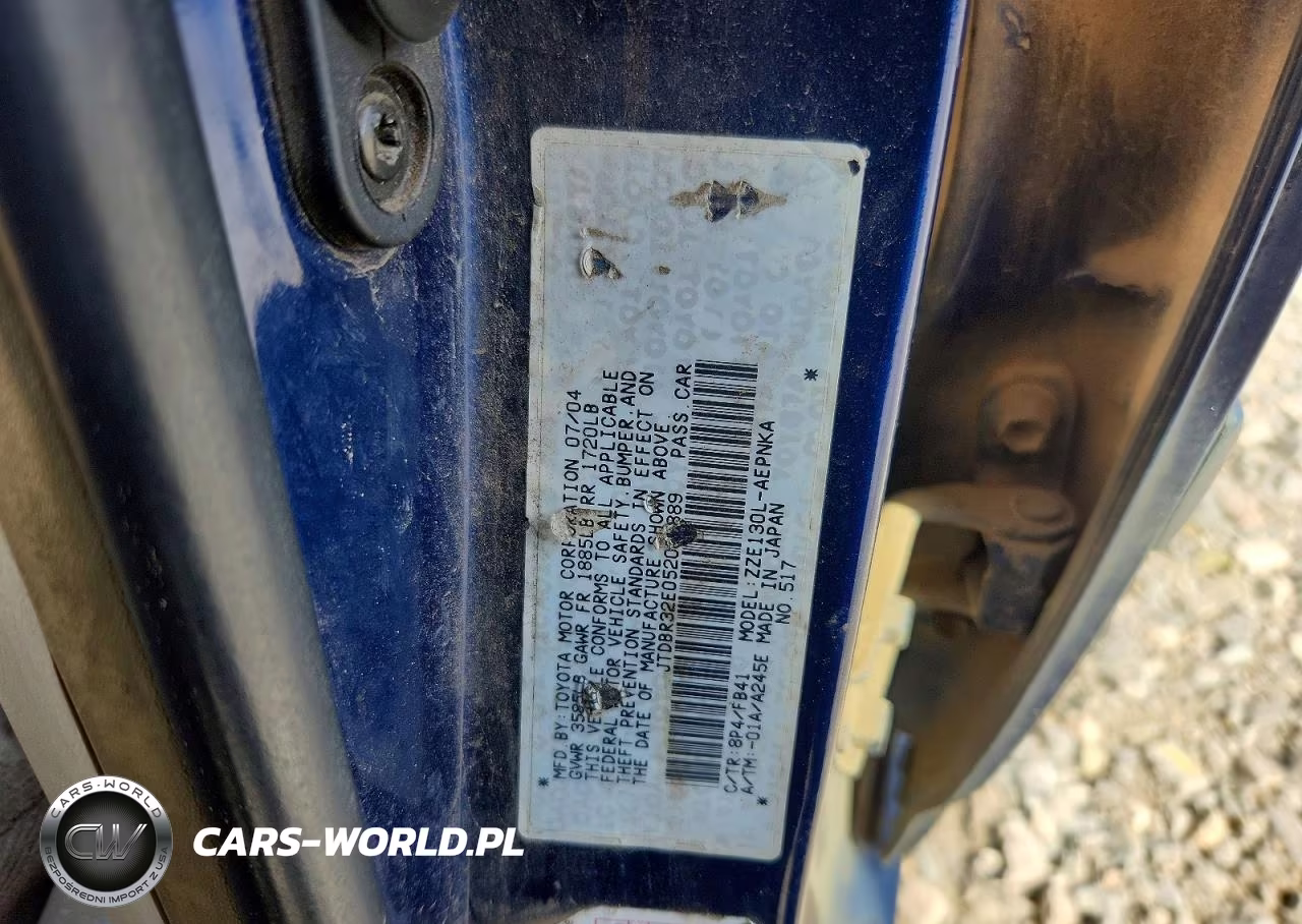 2005 Toyota Corolla Le VIN:JTDBR32E052055889 - 12