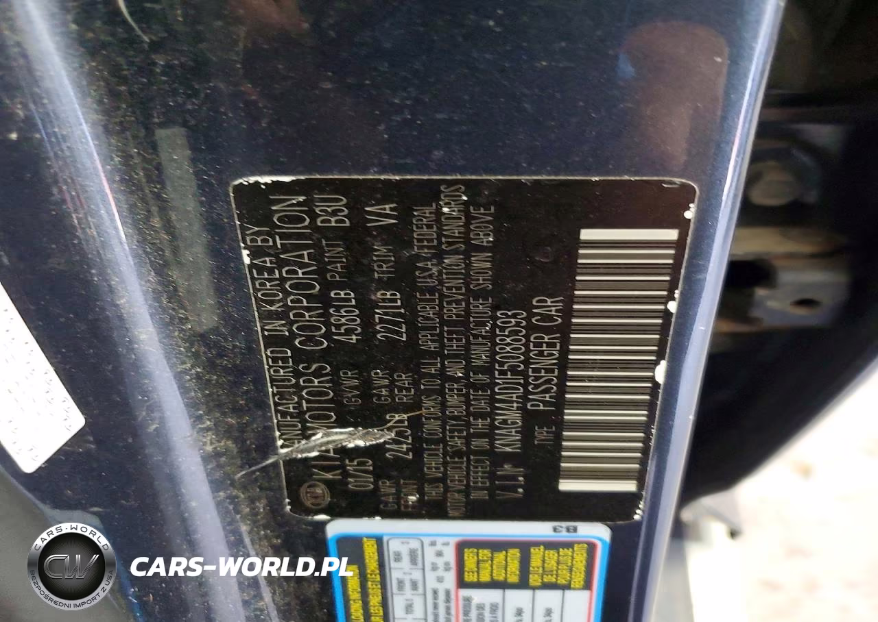 2015 Kia Optima Hybrid VIN:KNAGM4AD1F5088593 - 12