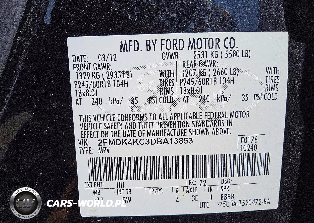 2013 Ford Edge Limited VIN:2FMDK4KC3DBA13853 - 14