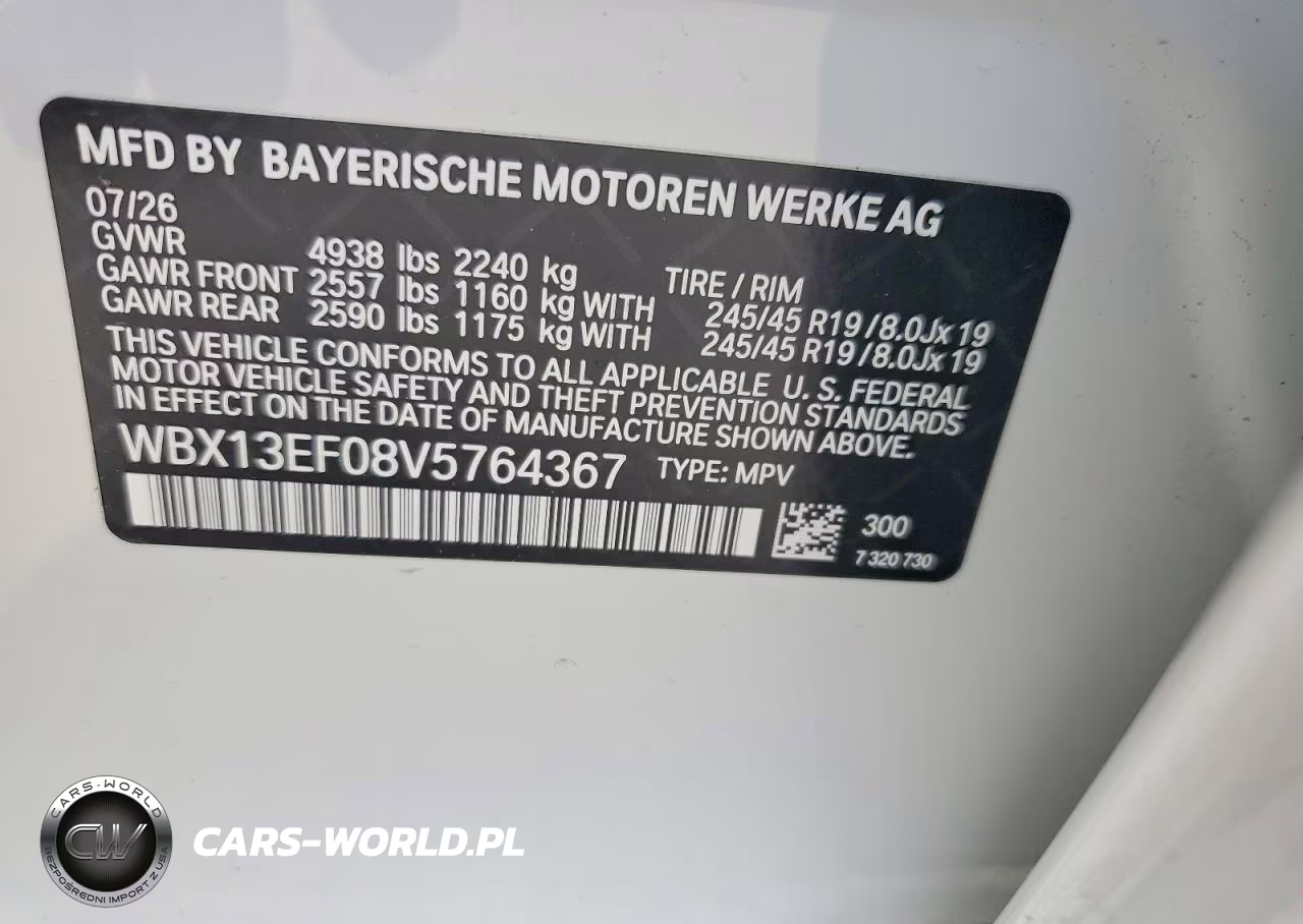 2027 BMW X1 M35I VIN:WBX13EF08V5764367 - 12