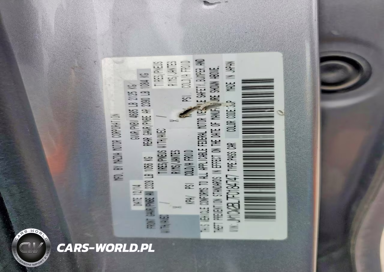 2015 Mazda 5 Sport VIN:JM1CW2BL7F0184747 - 13