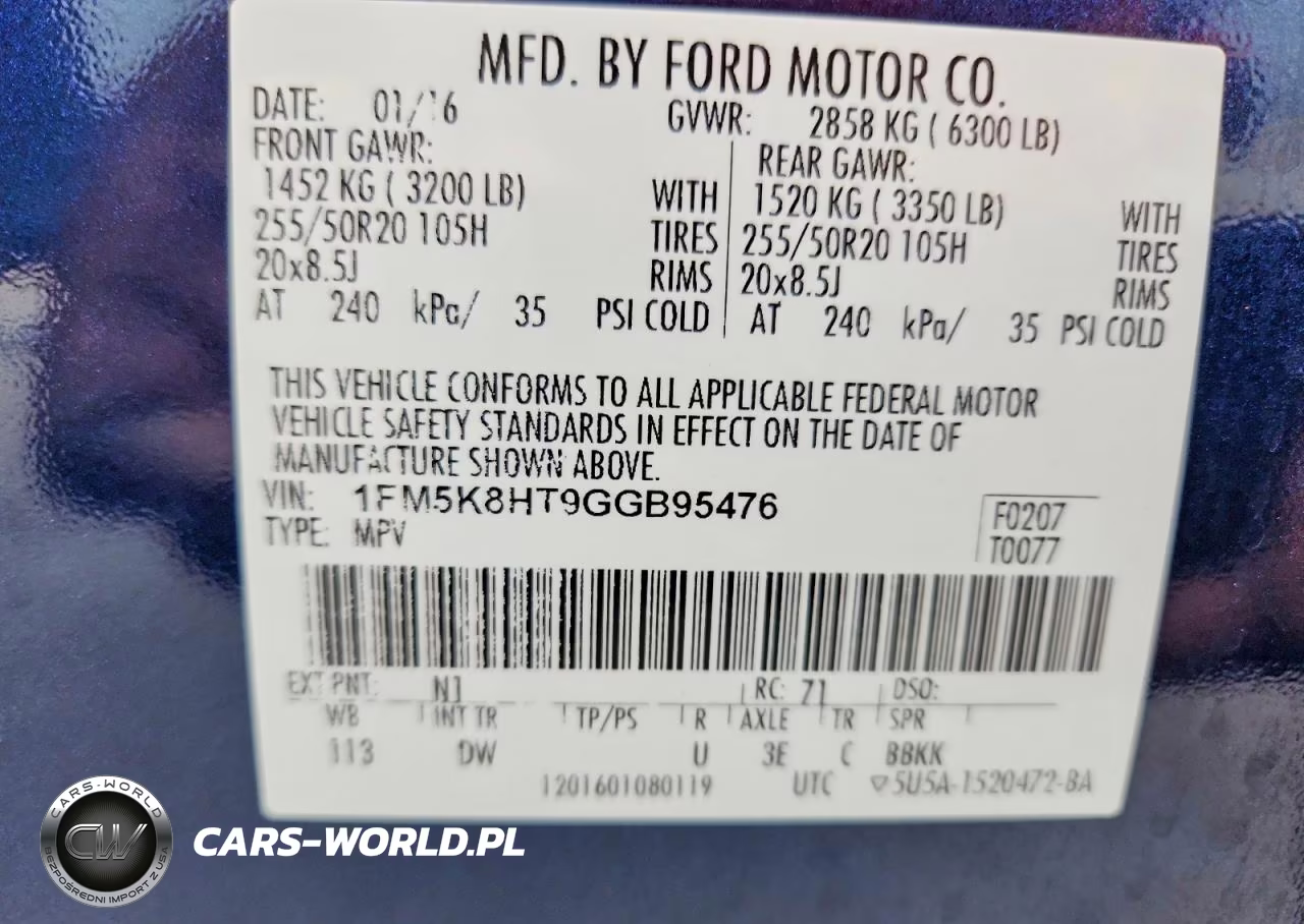 2016 Ford Explorer Platinum VIN:1FM5K8HT9GGB95476 - 13