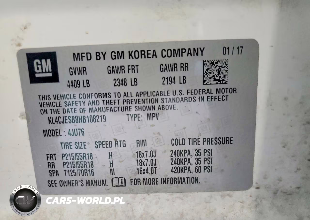 2017 Buick Encore Preferred VIN:KL4CJESB8HB108219 - 12