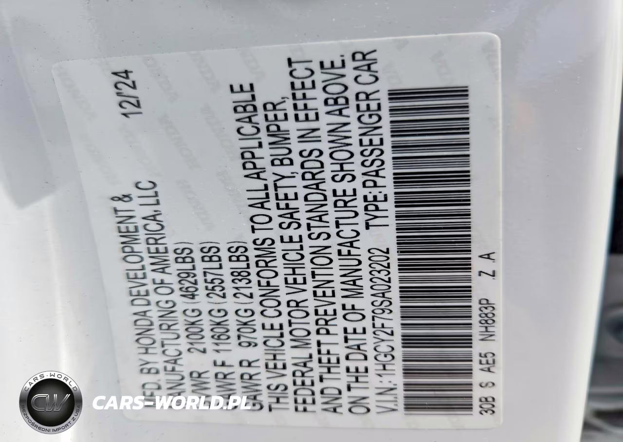 2025 Honda Accord Hybrid Sport-L VIN:1HGCY2F79SA023202 - 13