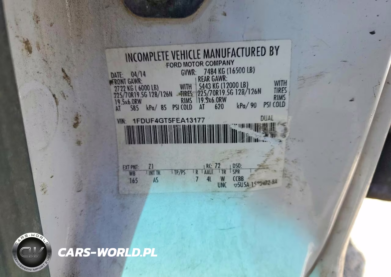 2015 Ford F450 Super Duty VIN:1FDUF4GT5FEA13177 - 12
