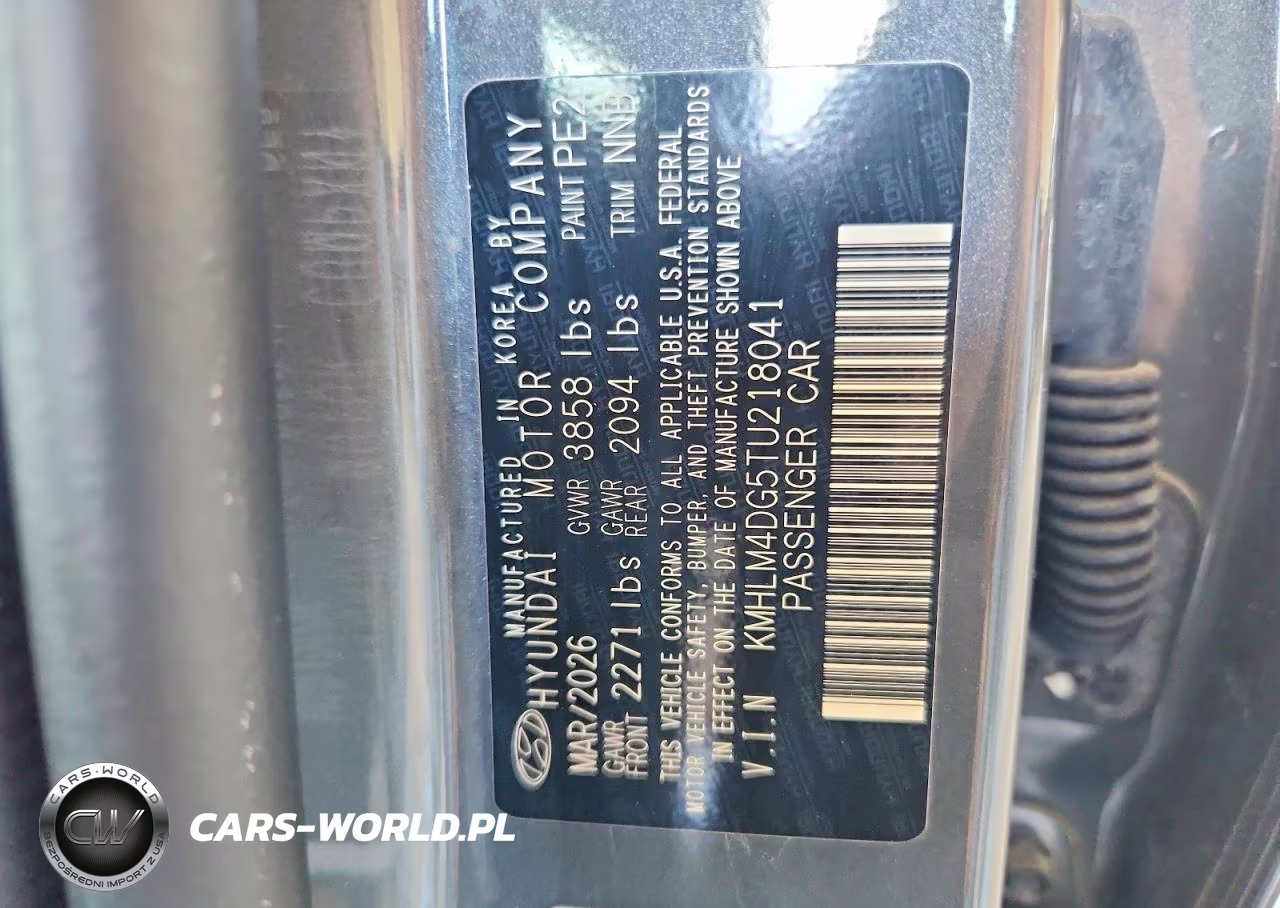 2026 Hyundai Elantra Sel Sport VIN:KMHLM4DG5TU218041 - 12