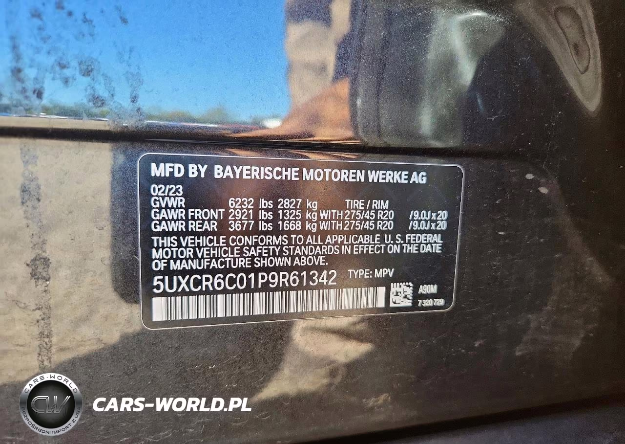 2023 BMW X5 xDrive40I VIN:5UXCR6C01P9R61342 - 12
