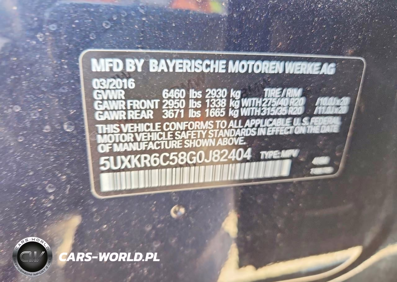 2016 BMW X5 xDrive50I VIN:5UXKR6C58G0J82404 - 13