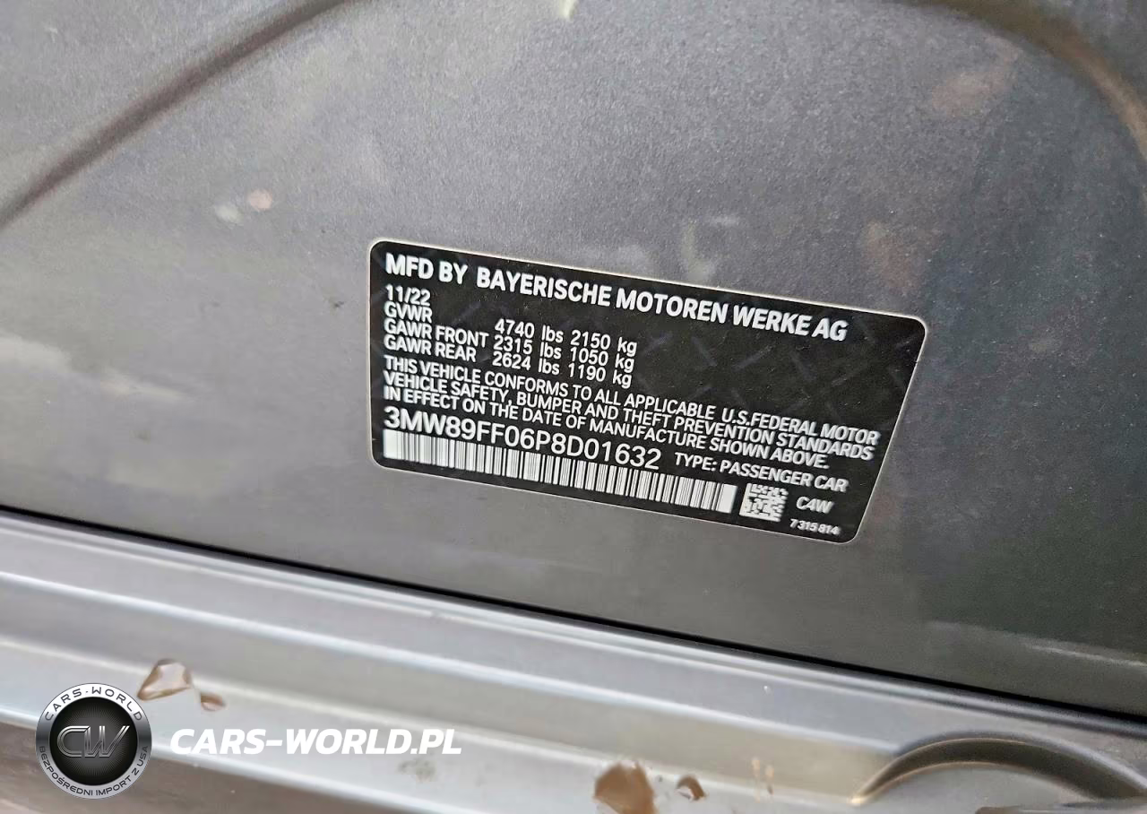 2023 BMW 330Xi VIN:3MW89FF06P8D01632 - 12