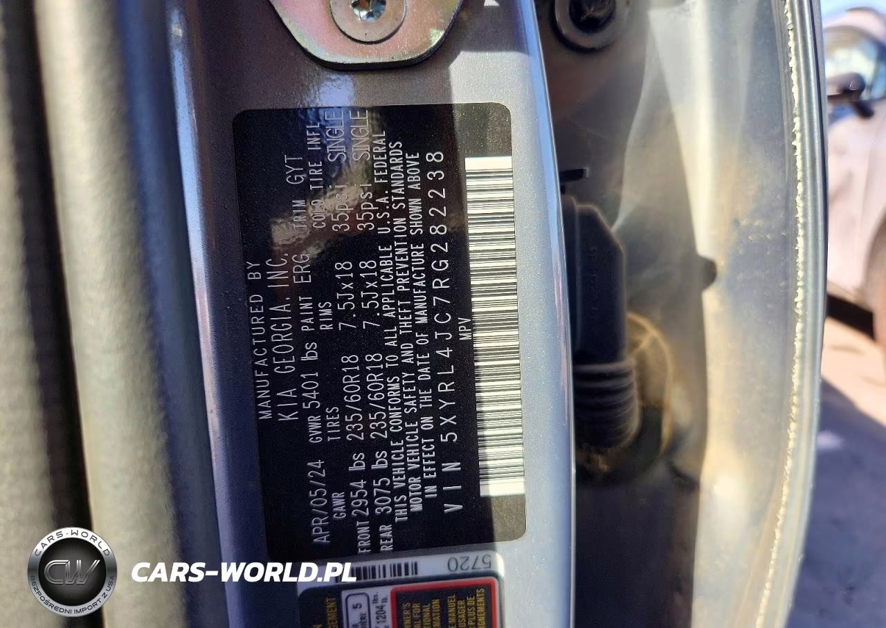 2024 Kia Sorento S VIN:5XYRL4JC7RG282238 - 13