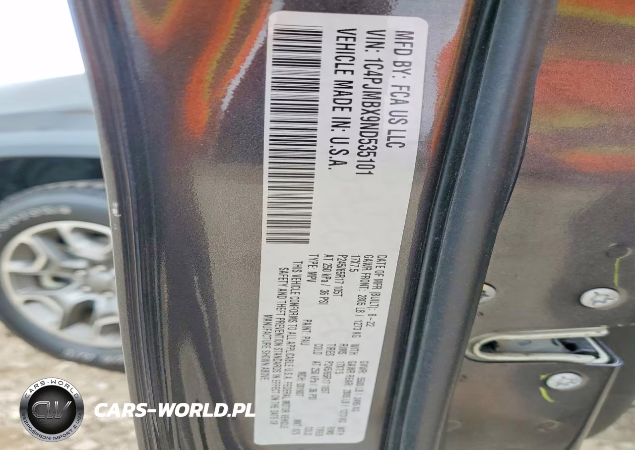 2022 Jeep Cherokee Trailhawk VIN:1C4PJMBX9ND535101 - 13