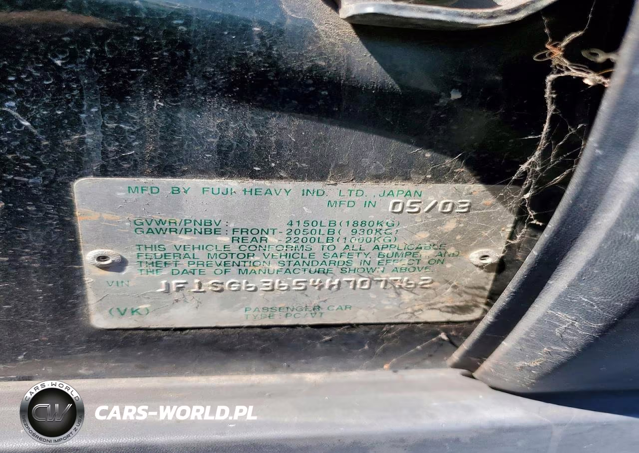 2004 Subaru Forester 2.5X VIN:JF1SG63654H707762 - 13