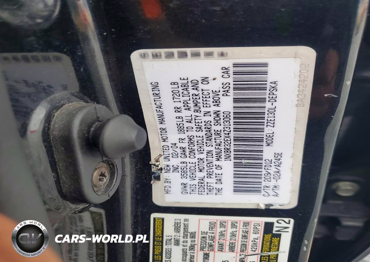 2004 Toyota Corolla S VIN:1NXBR32EX4Z313060 - 12