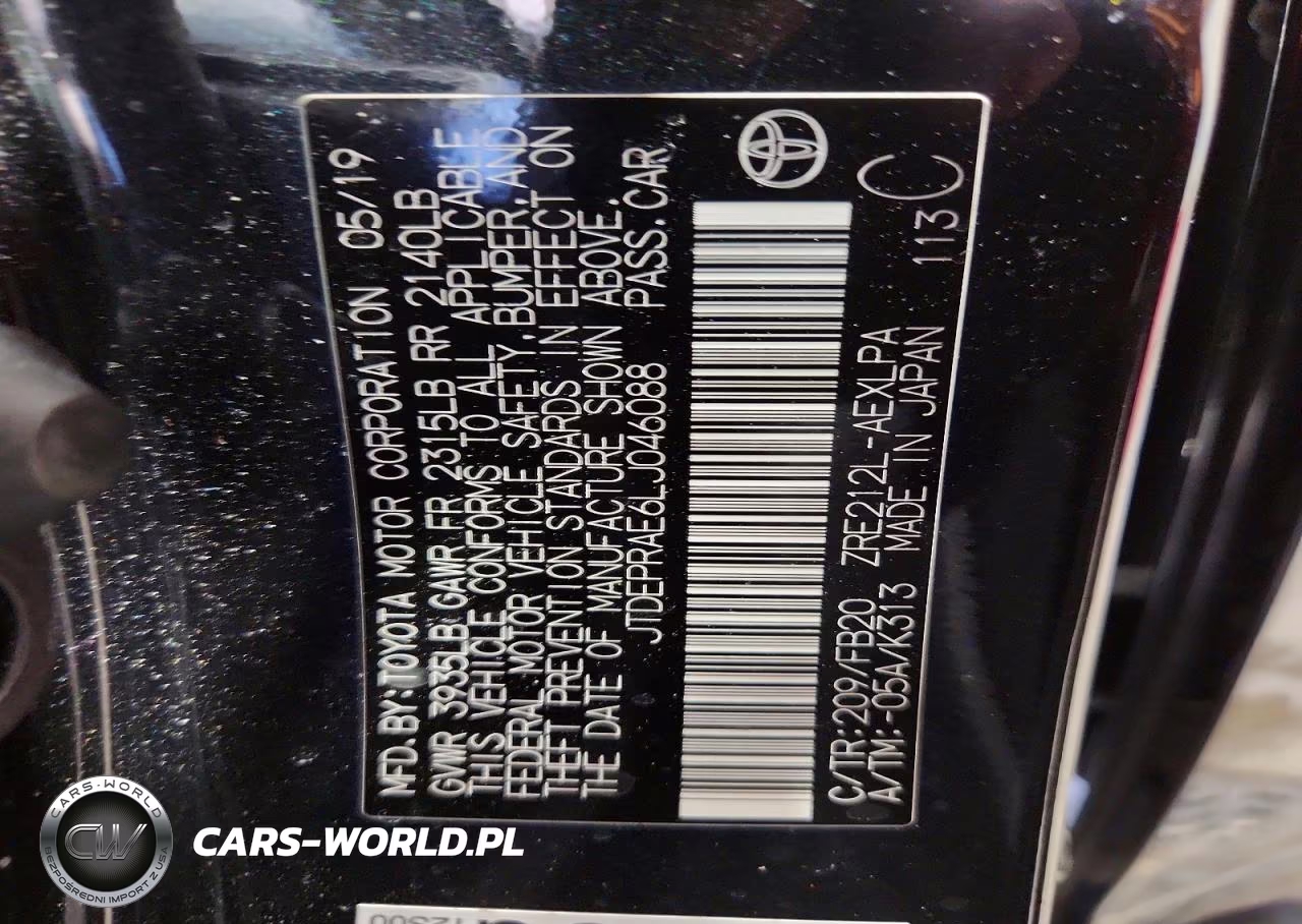 2020 Toyota Corolla Le VIN:JTDEPRAE6LJ046088 - 13