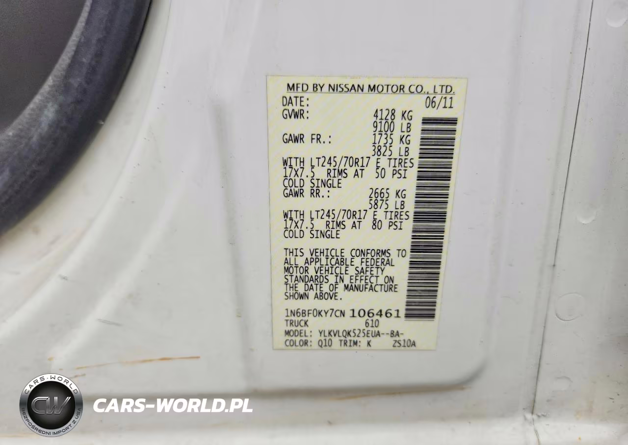 2012 Nissan Nv 2500 Hd S VIN:1N6BF0KY7CN106461 - 13