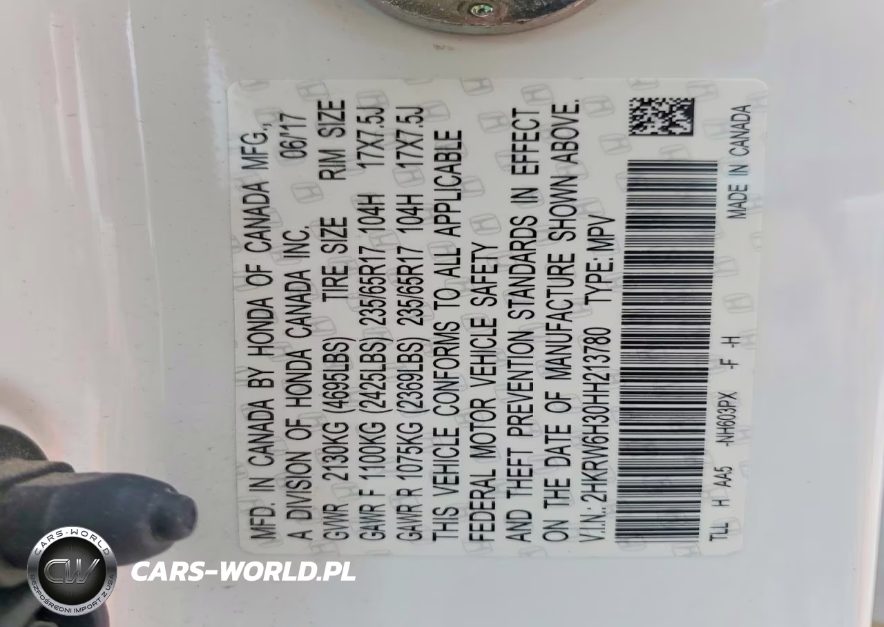 2017 Honda Cr-V Lx VIN:2HKRW6H30HH213780 - 12
