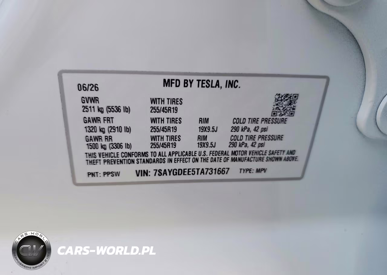 2026 Tesla Model Y VIN:7SAYGDEE5TA731667 - 12