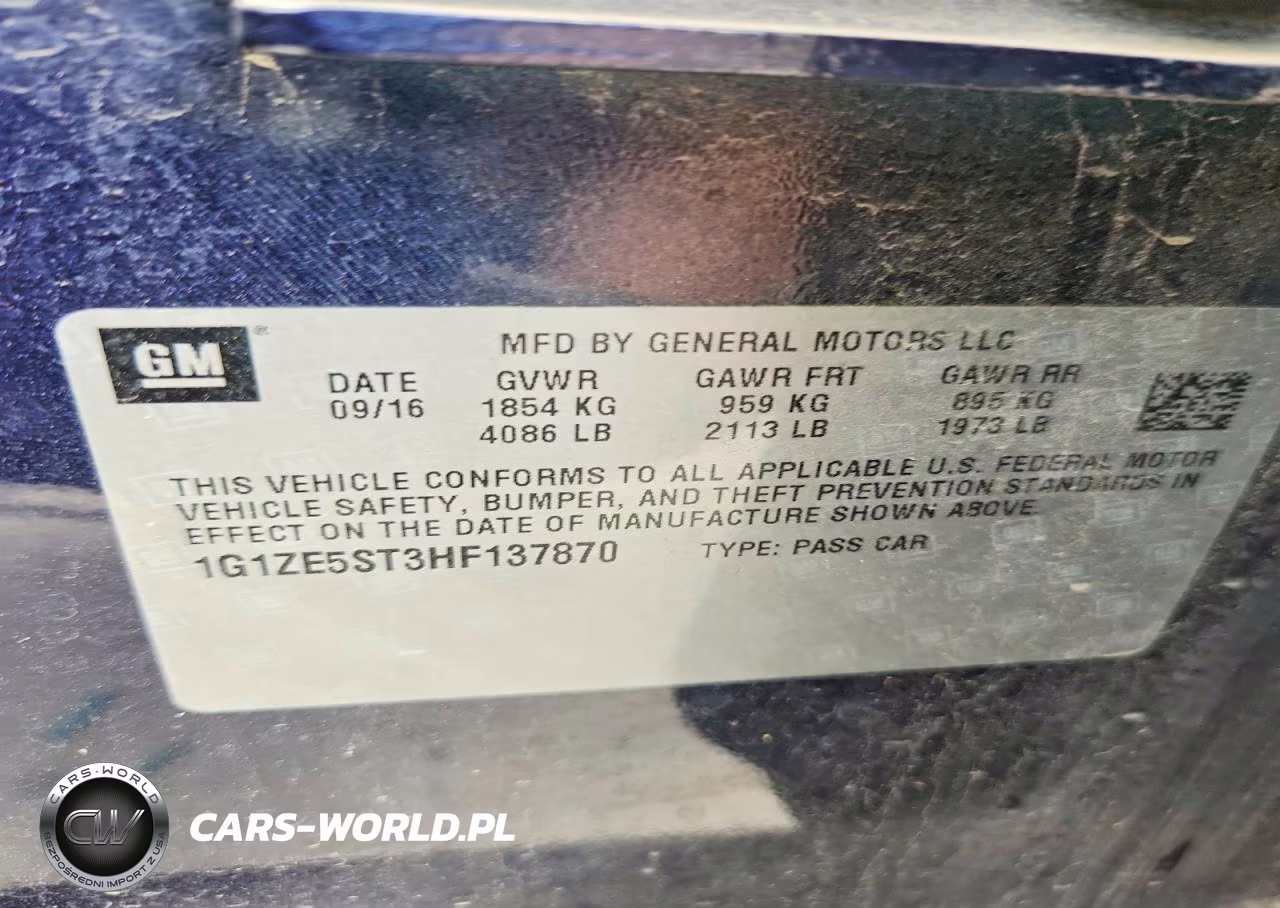 2017 Chevrolet Malibu Lt VIN:1G1ZE5ST3HF137870 - 12