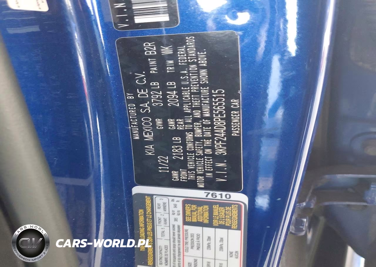 2023 Kia Forte Lxs VIN:3KPF24AD8PE565515 - 13