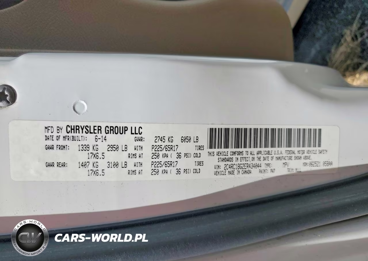 2014 Chrysler Town & Country Touring VIN:2C4RC1BG2ER434044 - 13