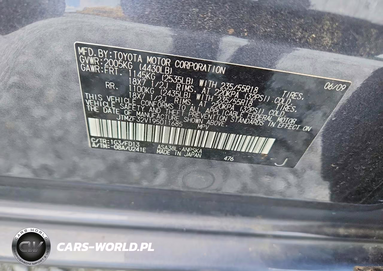 2009 Toyota Rav4 Sport VIN:JTMZF32V195011685 - 13