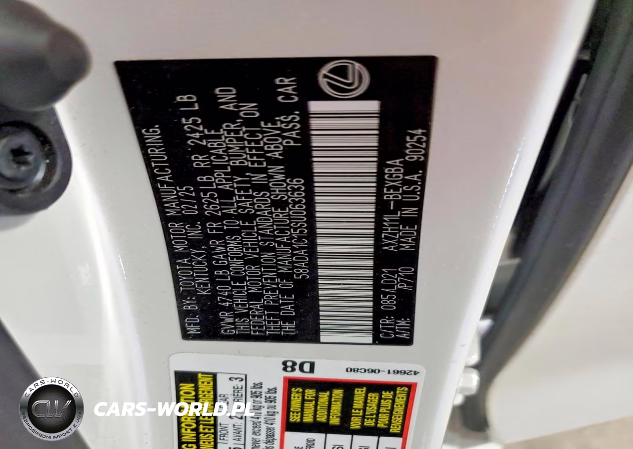 2025 Lexus Es 300H Base VIN:58ADA1C15SU063636 - 12