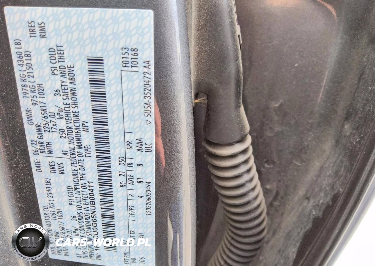 2022 Ford Escape Se VIN:1FMCU0G65NUB00411 - 13