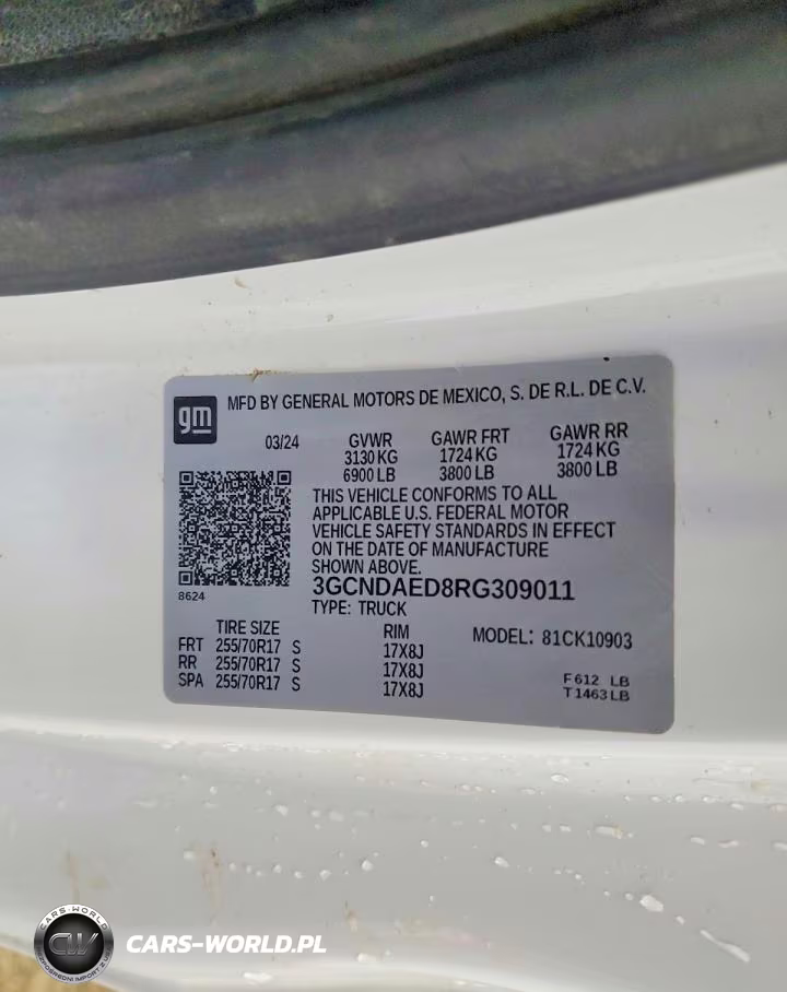 2024 Chevrolet Silverado K1500 VIN:3GCNDAED8RG309011 - 12