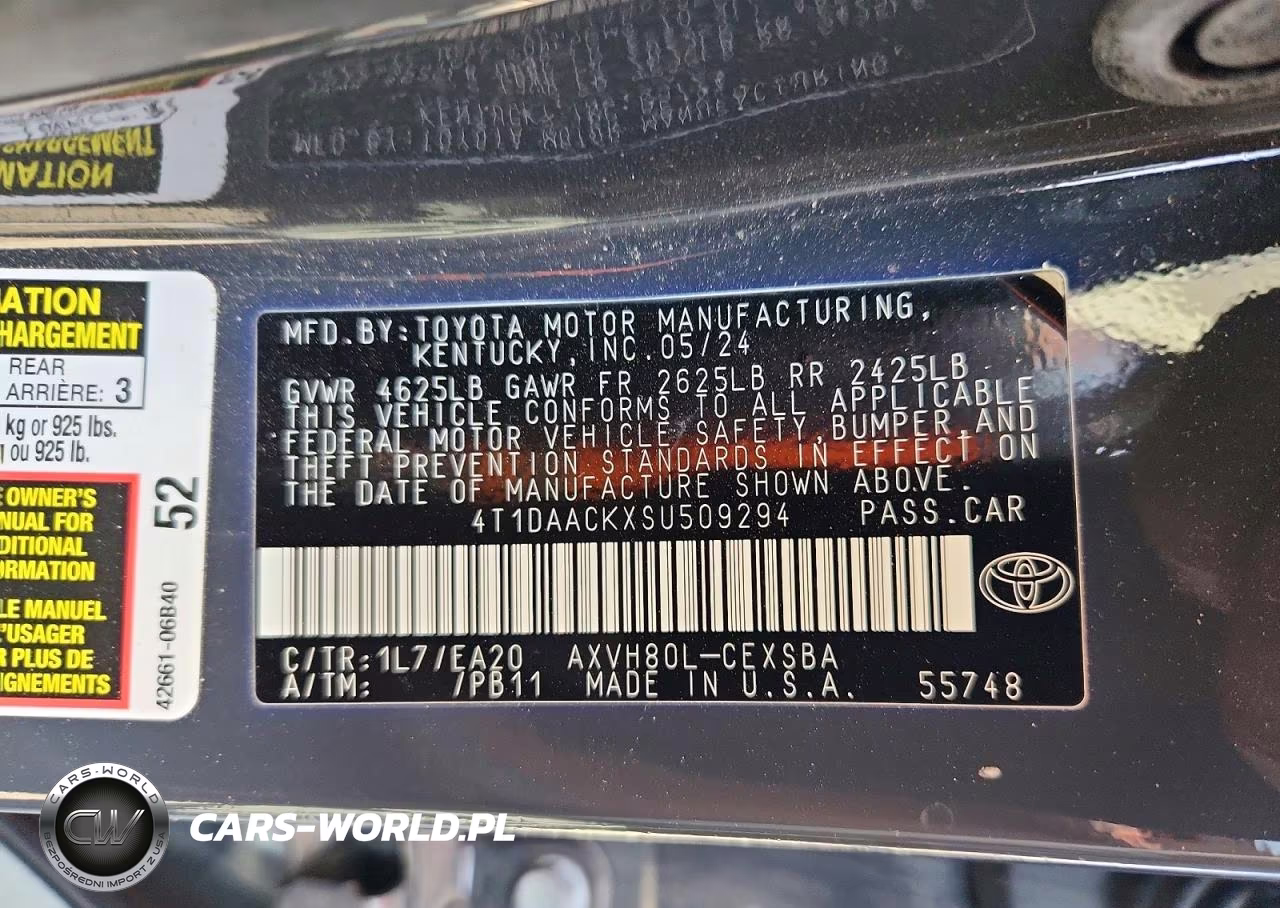 2025 Toyota Camry Se VIN:4T1DAACKXSU509294 - 12