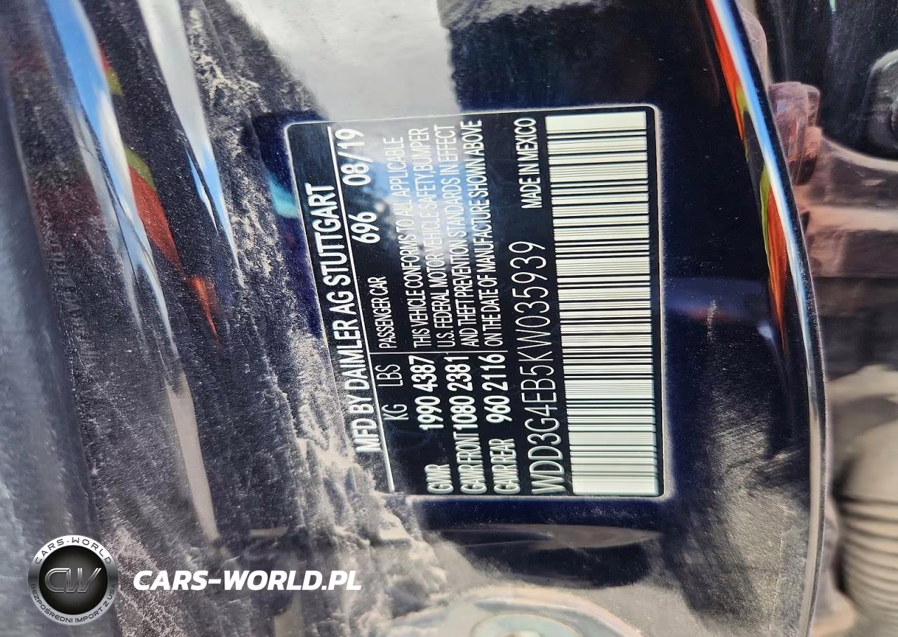 2019 Mercedes-Benz A 220 VIN:WDD3G4EB5KW035939 - 12