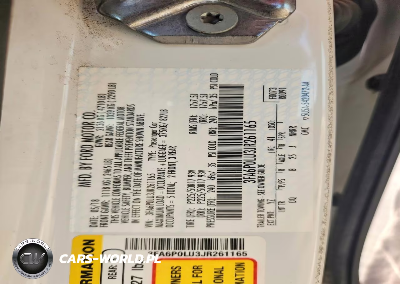 2018 Ford Fusion Se Hybrid VIN:3FA6P0LU3JR261165 - 12