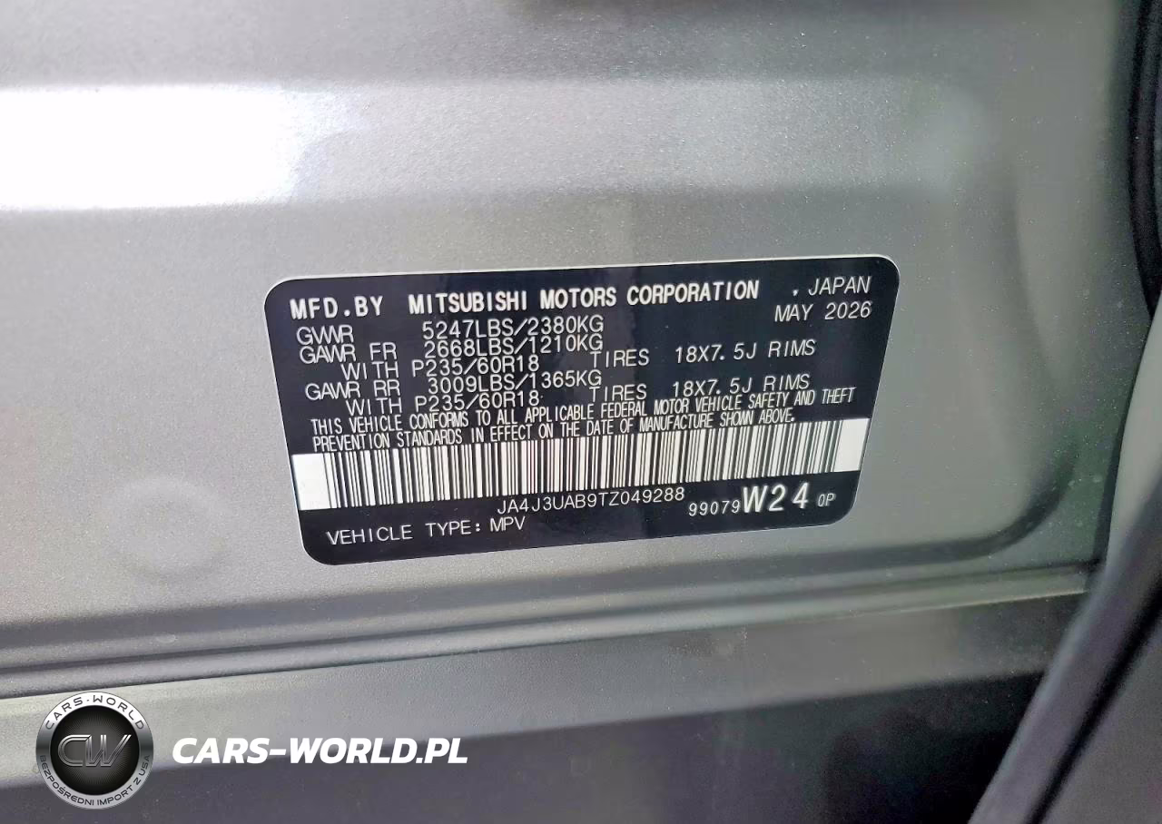 2026 Mitsubishi Outlander Es VIN:JA4J3UAB9TZ049288 - 13