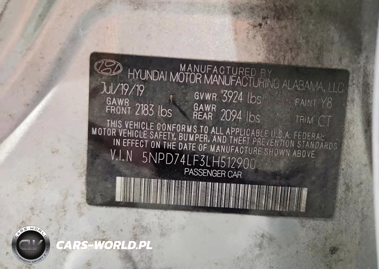 2020 Hyundai Elantra Se VIN:5NPD74LF3LH512900 - 12