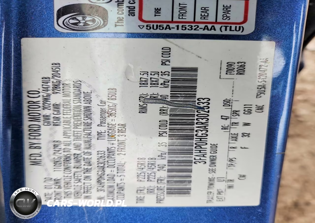 2010 Ford Fusion Se VIN:3FAHP0HG3AR302633 - 12