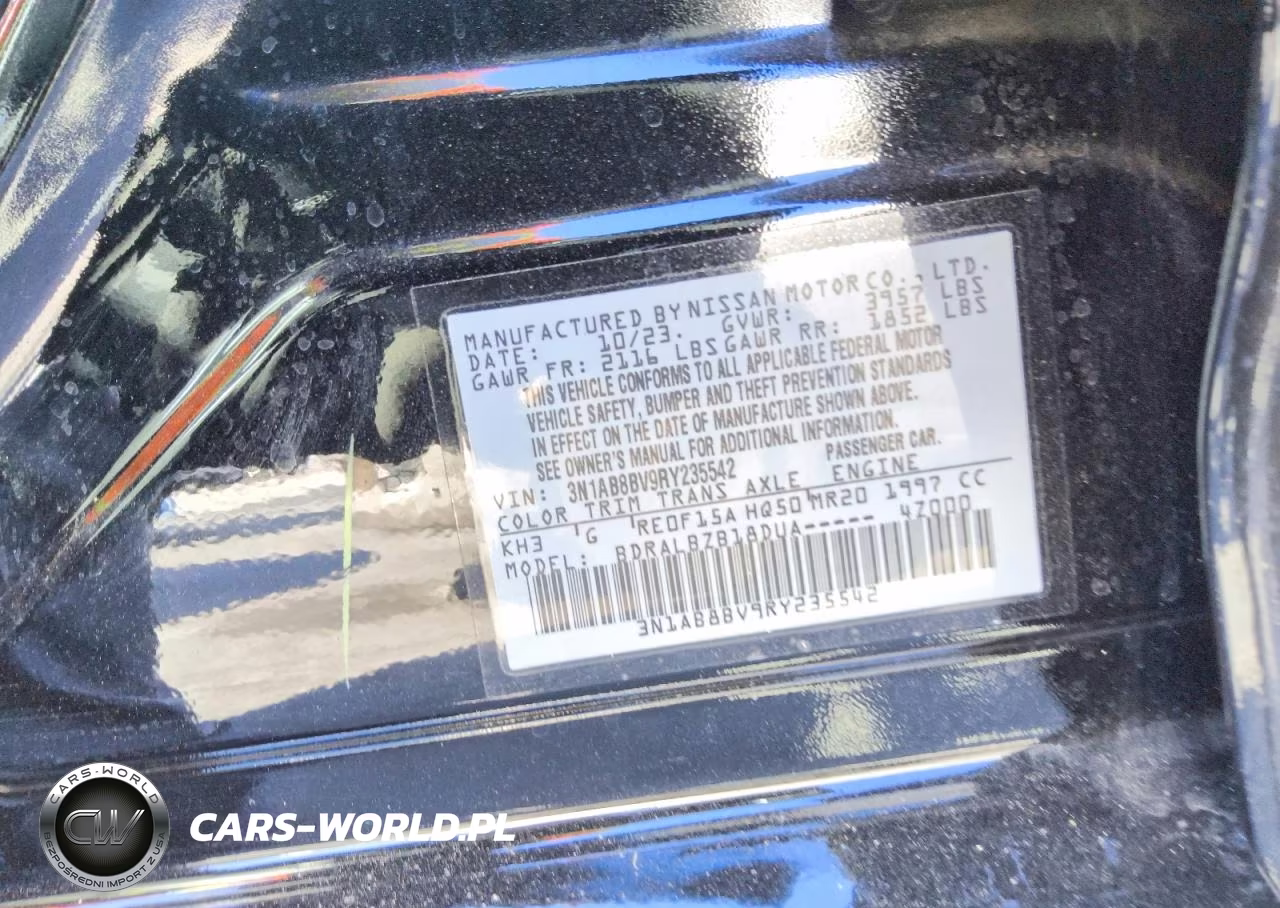 2024 Nissan Sentra S VIN:3N1AB8BV9RY235542 - 12