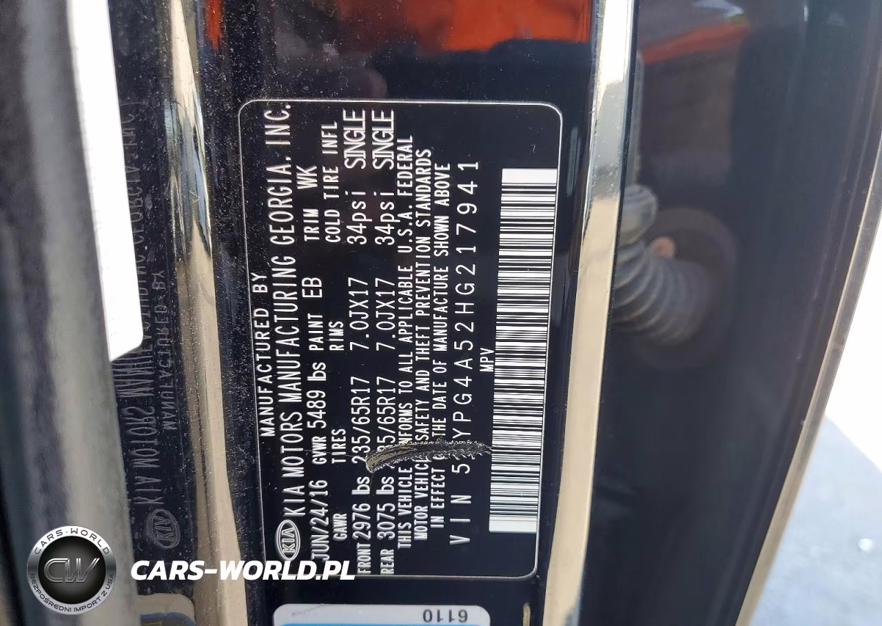 2017 Kia Sorento Lx V6 VIN:5XYPG4A52HG217941 - 13