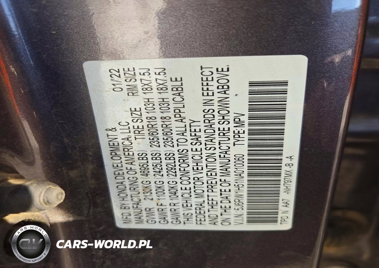 2022 Honda Cr-V Ex VIN:5J6RW1H51NA010060 - 12