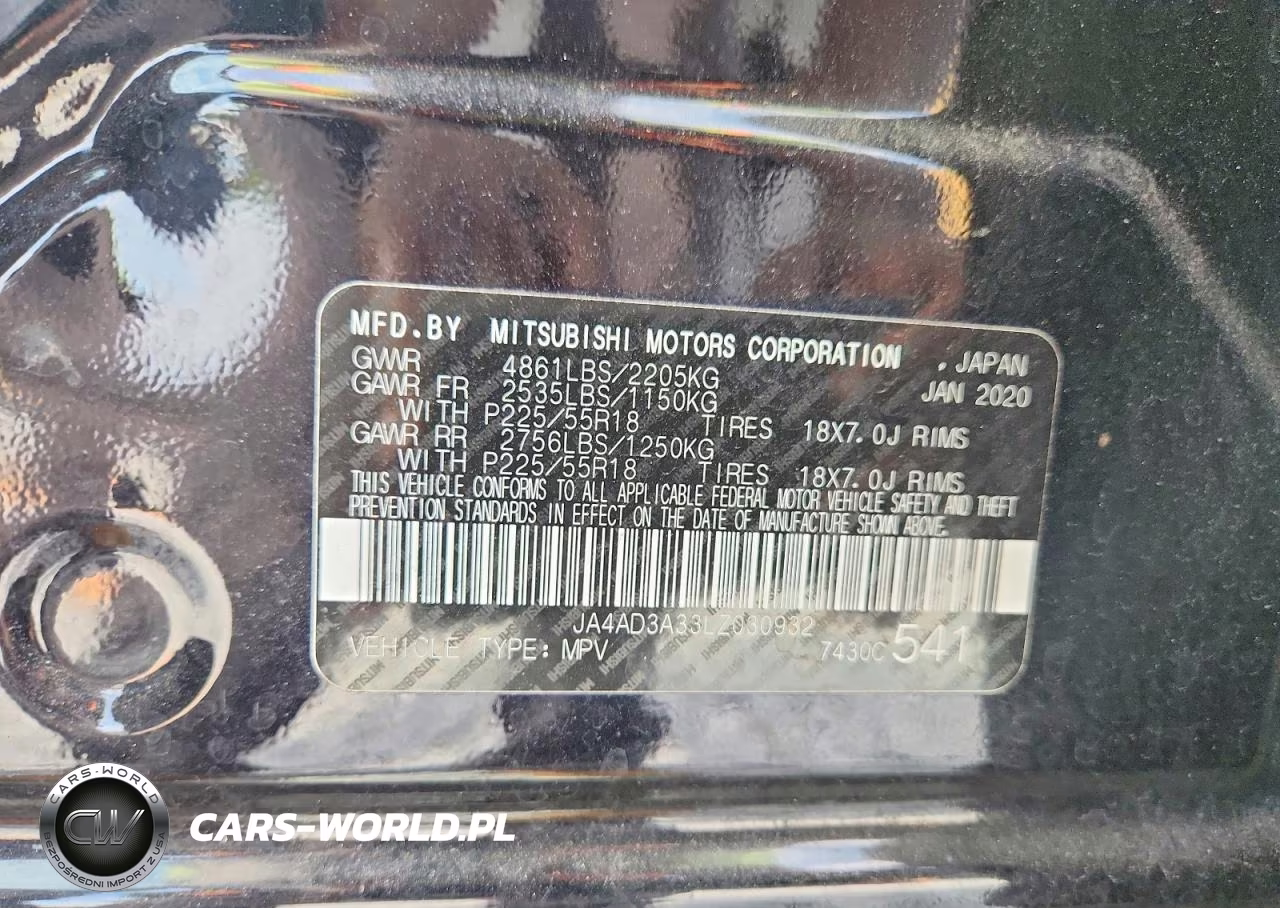 2020 Mitsubishi Outlander Se VIN:JA4AD3A33LZ030932 - 14