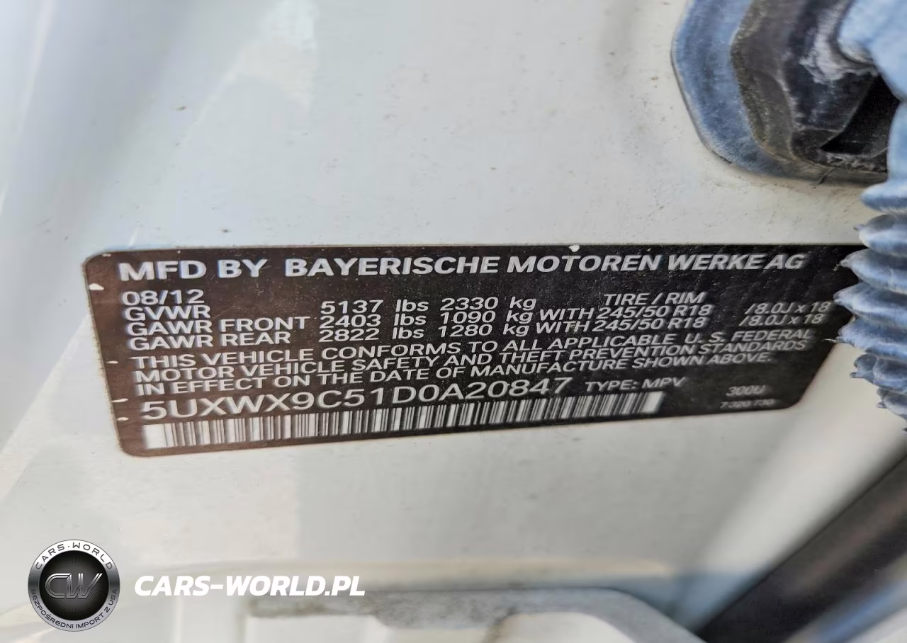 2013 BMW X3 xDrive28I VIN:5UXWX9C51D0A20847 - 13