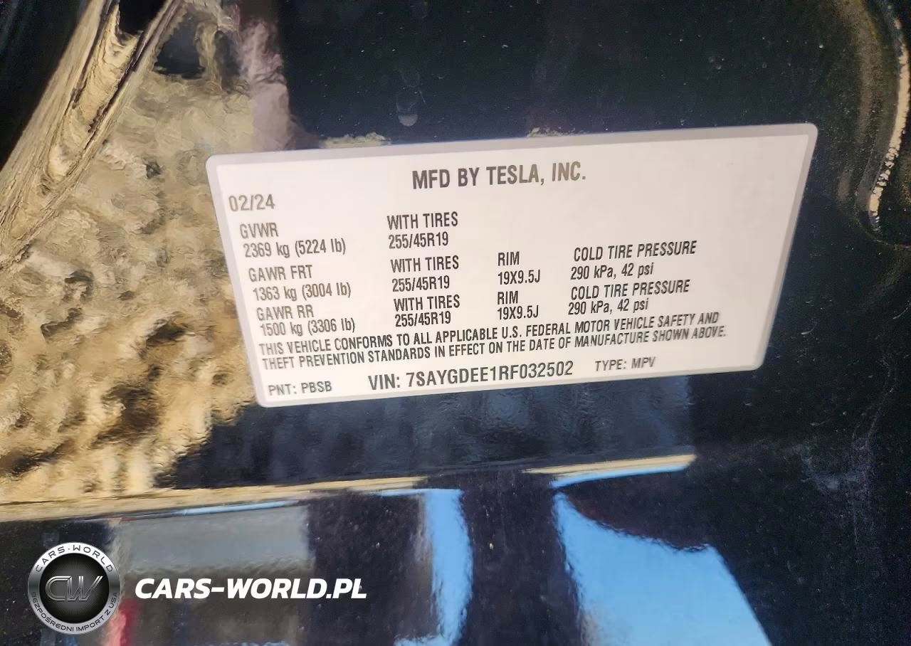 2024 Tesla Model Y VIN:7SAYGDEE1RF032502 - 13