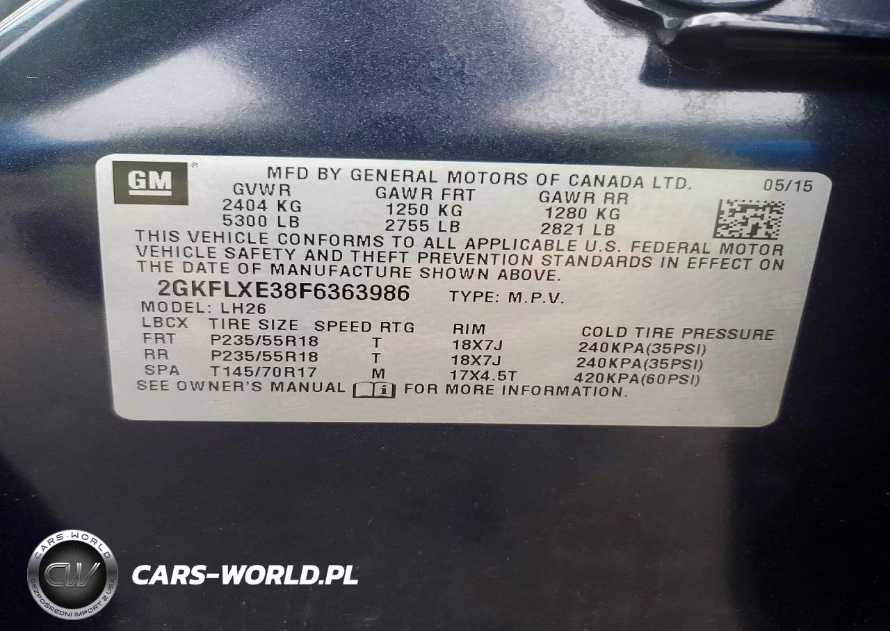 2015 GMC Terrain Slt VIN:2GKFLXE38F6363986 - 13