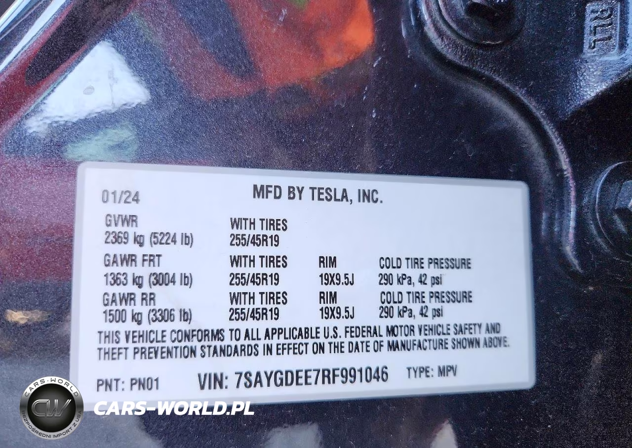 2024 Tesla Model Y VIN:7SAYGDEE7RF991046 - 13