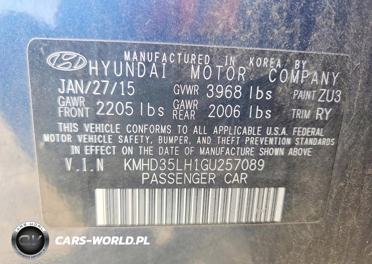 2016 Hyundai Elantra Gt Base VIN:KMHD35LH1GU257089 - 12