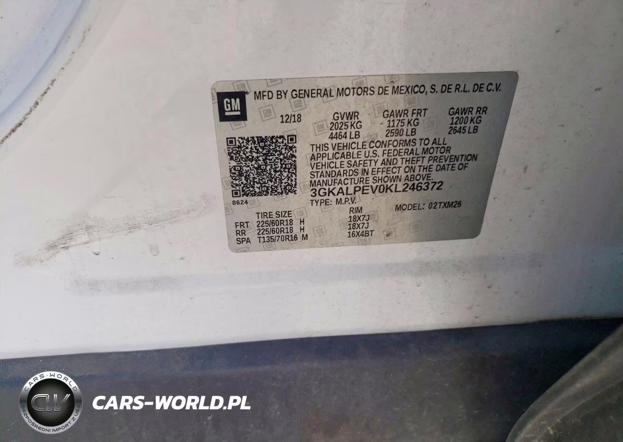 2019 GMC Terrain Slt VIN:3GKALPEV0KL246372 - 12