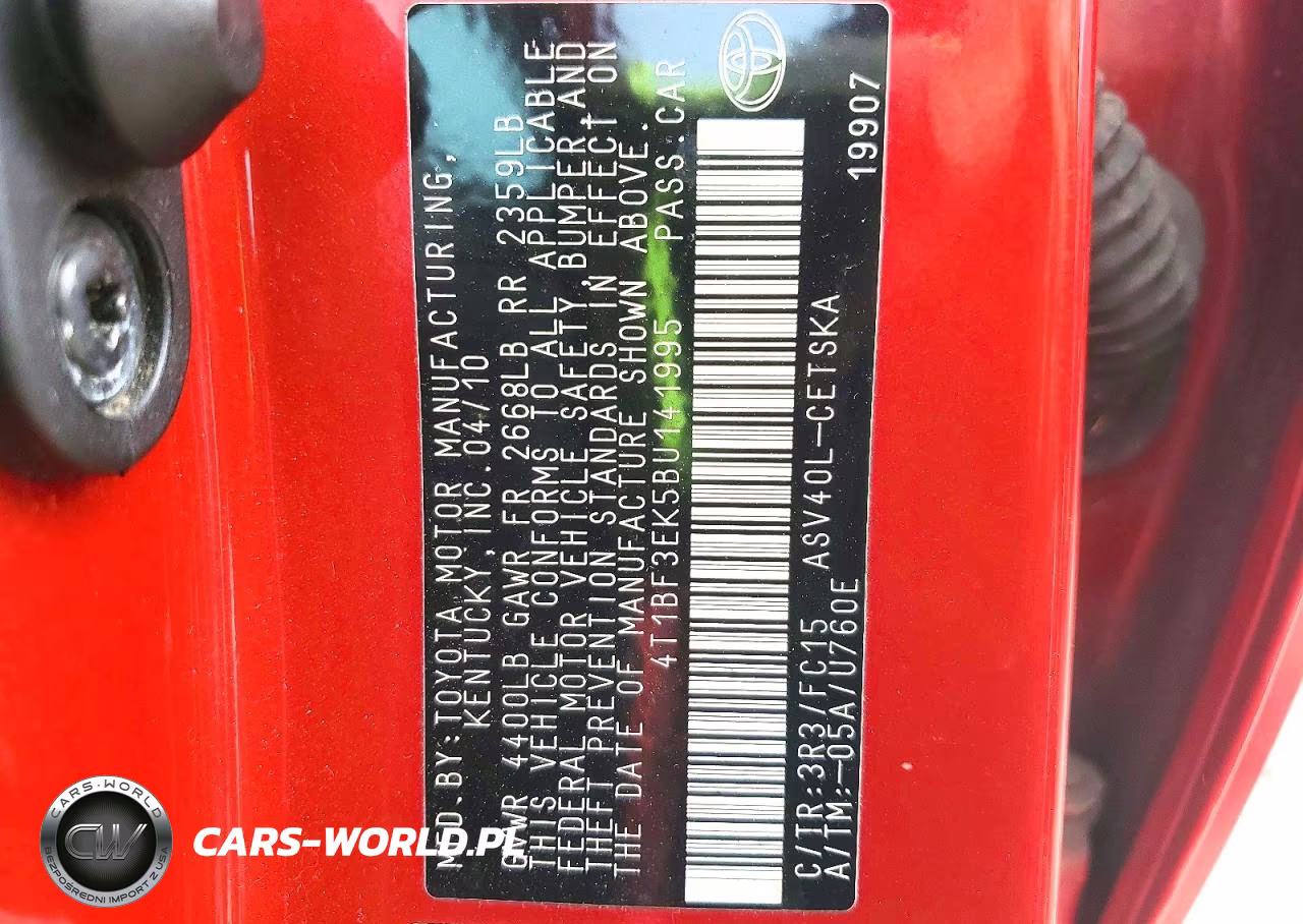 2011 Toyota Camry Se VIN:4T1BF3EK5BU141995 - 12