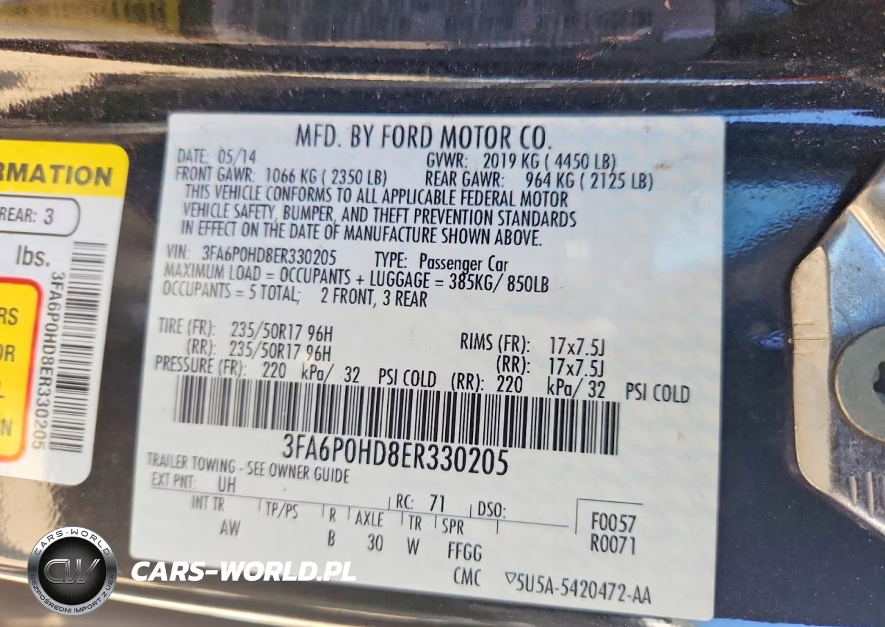 2014 Ford Fusion Se VIN:3FA6P0HD8ER330205 - 12